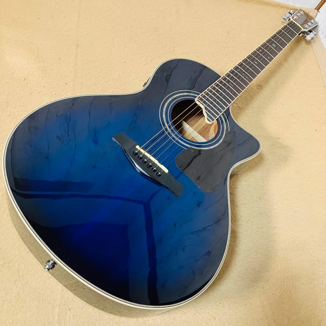 美品 S.YAIRI エレアコ YE-5M/BB ブルーサンバースト ヤイリ