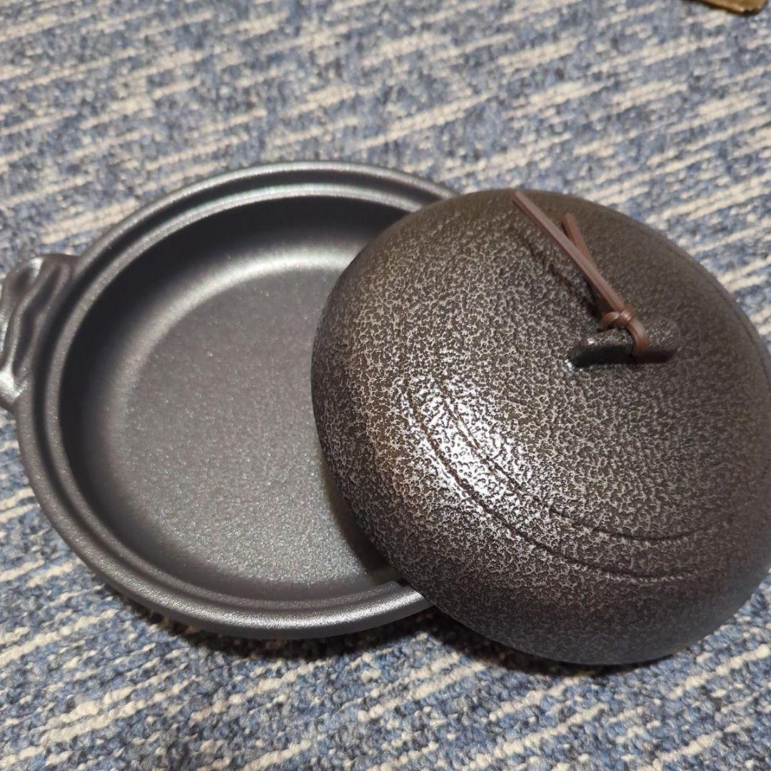 ｍ*9様 丸陶板 アルミ合金製　フッ素　ステーキ　すき焼き鍋　調理器具　★１０セ