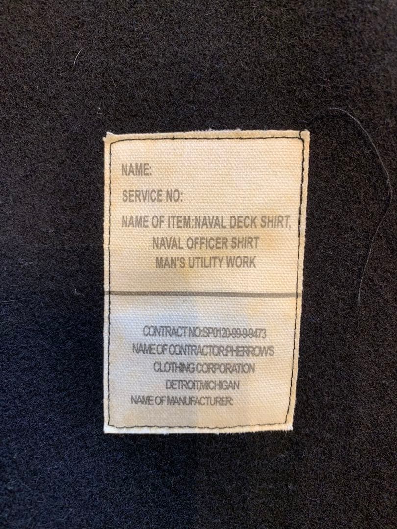 Pherrow's フェローズ　CPOシャツ　ジャケット36R