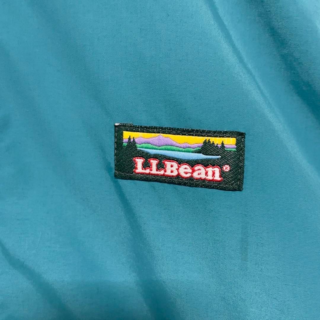 80s エルエルビーン　スリーシーズンジャケット　エメラルド　裏フリース