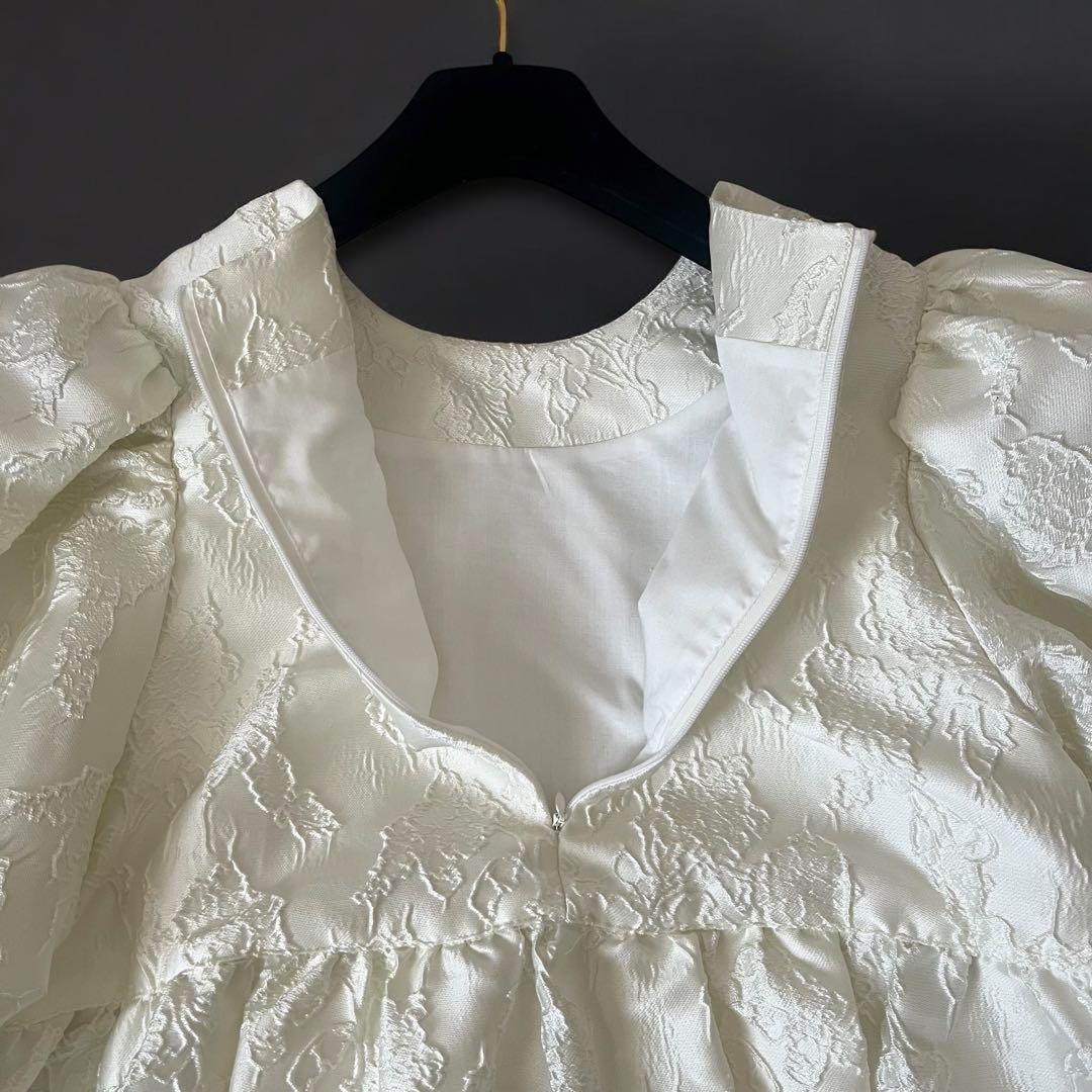 極美品 perna ジャガードボリュームチュニック