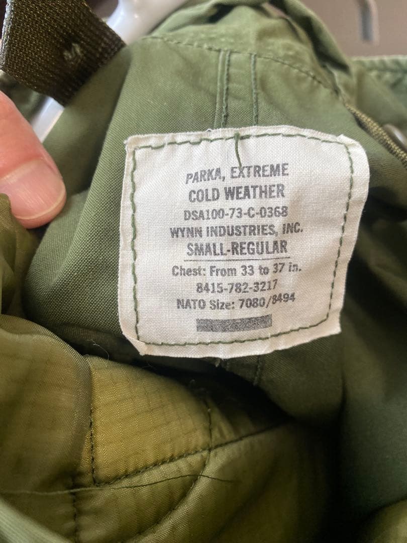 70's US.ARMY M-65 フィッシュテールコート　SMALL