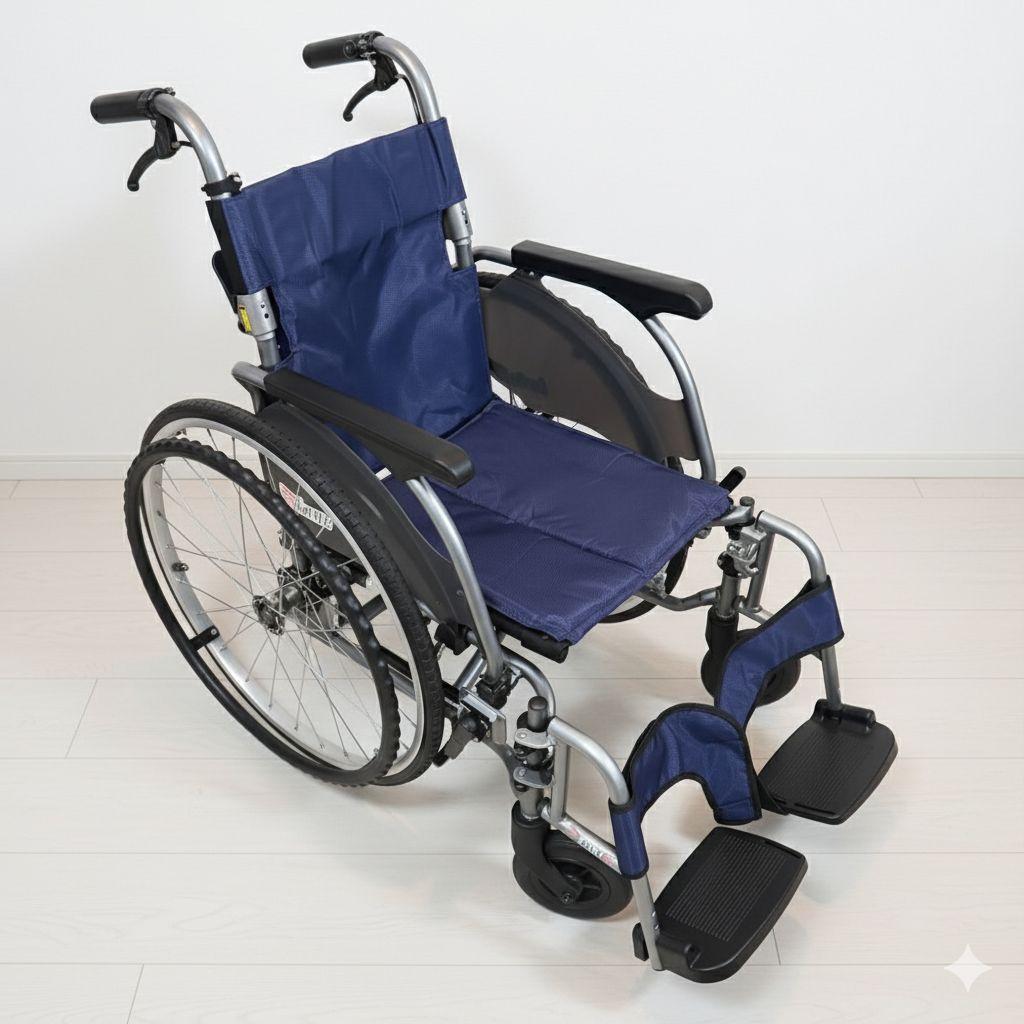 ♿ 自走式 とても便利な多機能タイプ 超軽量 車椅子 ノーパンクタイヤ ⑥