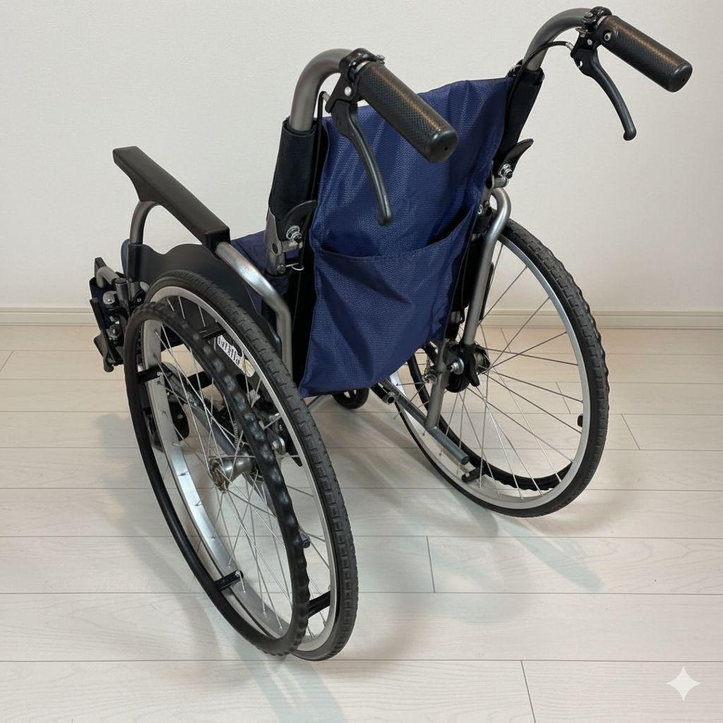 ♿ 自走式 とても便利な多機能タイプ 超軽量 車椅子 ノーパンクタイヤ ⑥