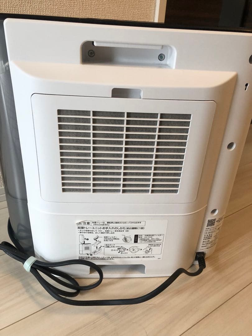 シャープ 加湿 セラミックファンヒーターHX-PK12-W