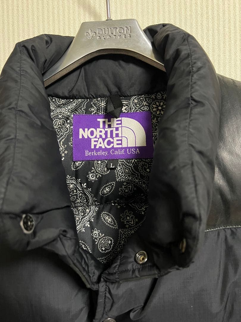 【希少】THE NORTH FACE ダウンベスト L 黒　裏地ペイズリー