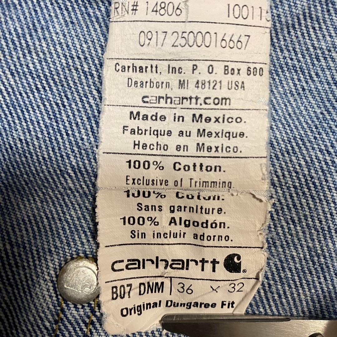 carhartt カーハート　ダブルニー　デニム　サスペンダー　B07 DNM