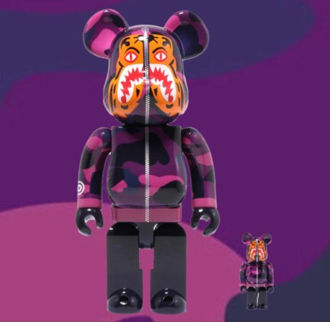 BE@RBRICK BAPE(R) CAMO TIGER 100％ & 400％