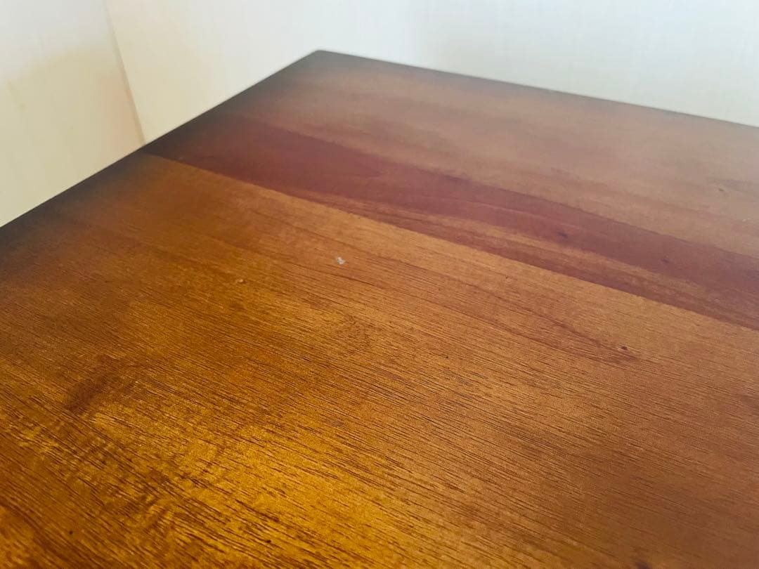 マホガニー材/デスク/机/テーブル/花台/飾り台/ろくろ脚/カフェ/アンティーク