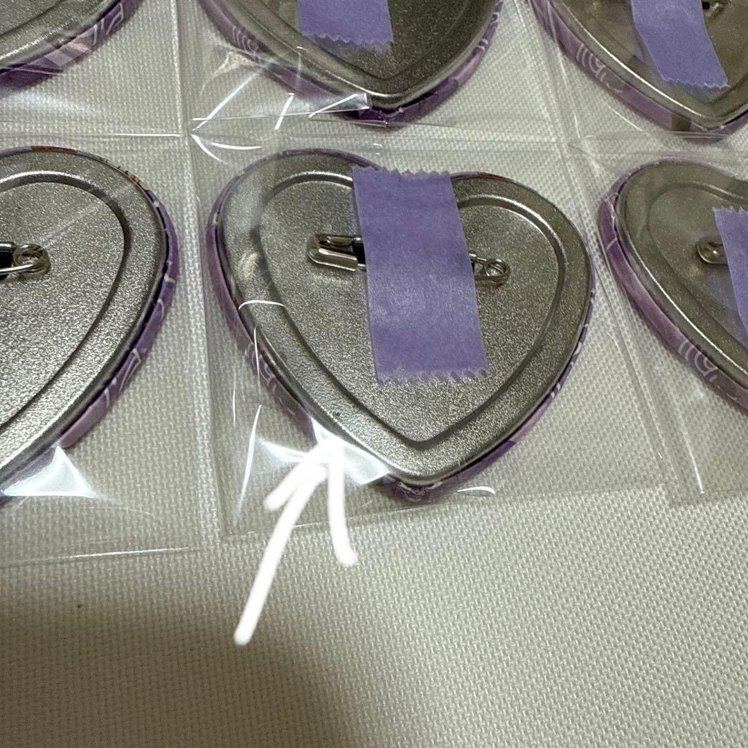 忍たま乱太郎　平滝夜叉丸　ハート缶バッジ　16個