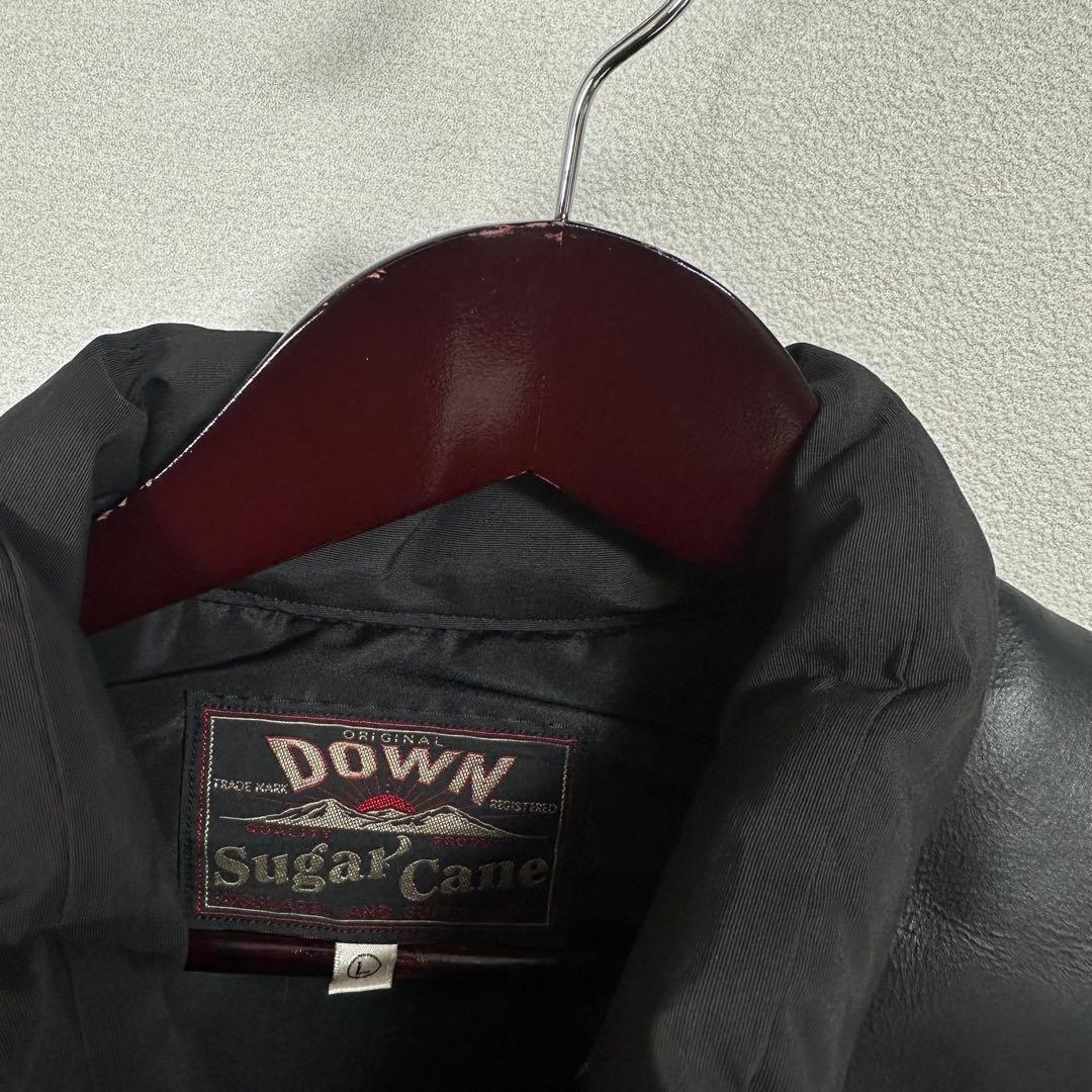美品 Sugar Cane ダウンベスト L レザーヨーク アメカジ バイカー