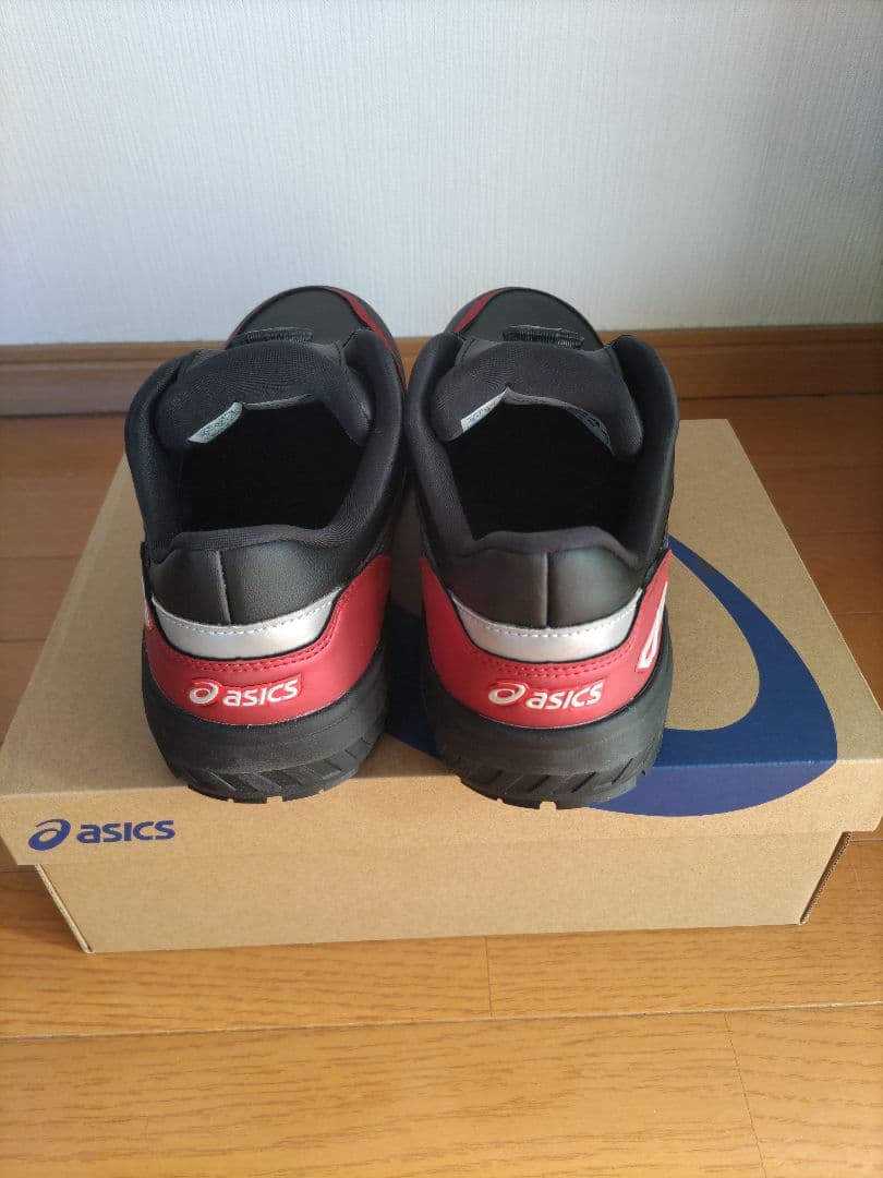 ASICS BOAシステム安全靴 レッド/ブラック