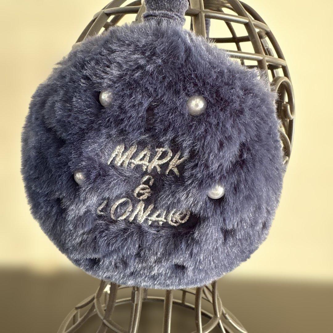 MARK&LONA マークアンドロナ　ファー耳あて ブルー