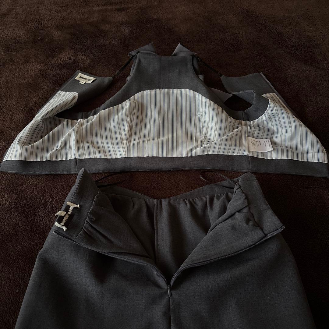 shushutong キャミソール　ダブルレイヤードスカ