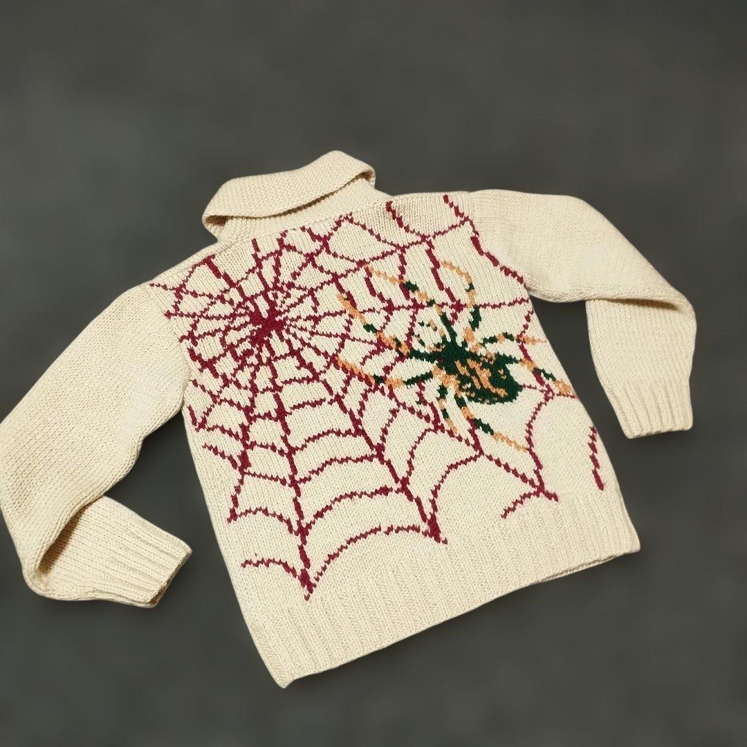 Dry Bones 蜘蛛 スパイダー カウチンニット M ドライボーンズ