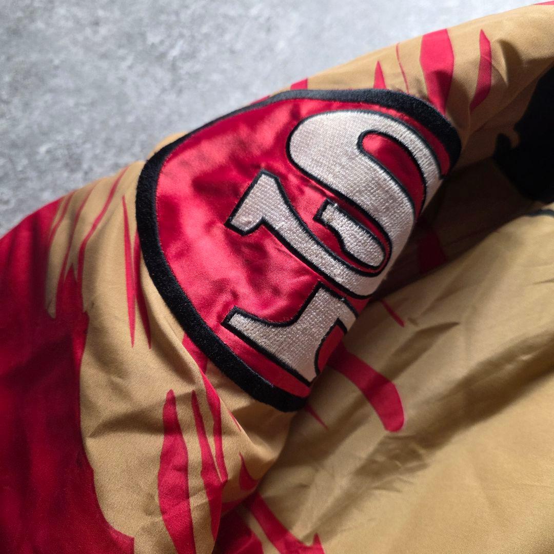 美品90sNFLサンフランシスコフォーティナイナーズ49ersナイロンジャケット