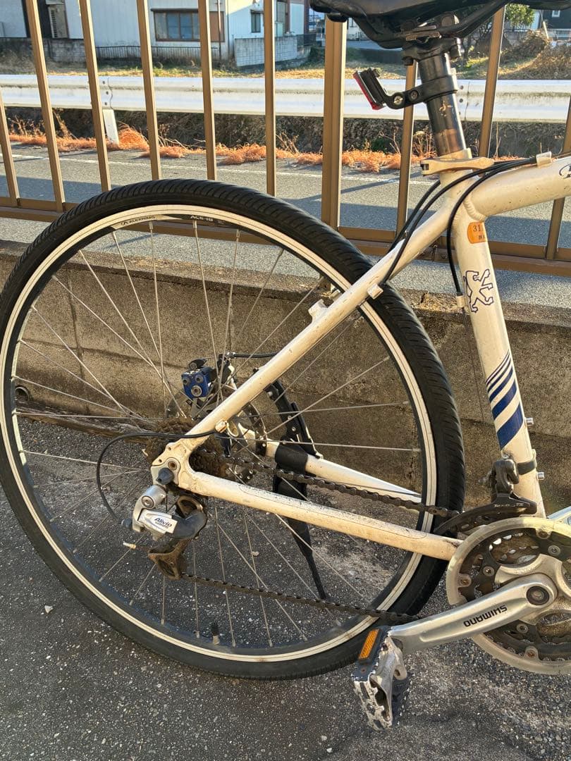 マウンテンバイク 26インチ ホワイト PEUGEOT ディスクブレーキ