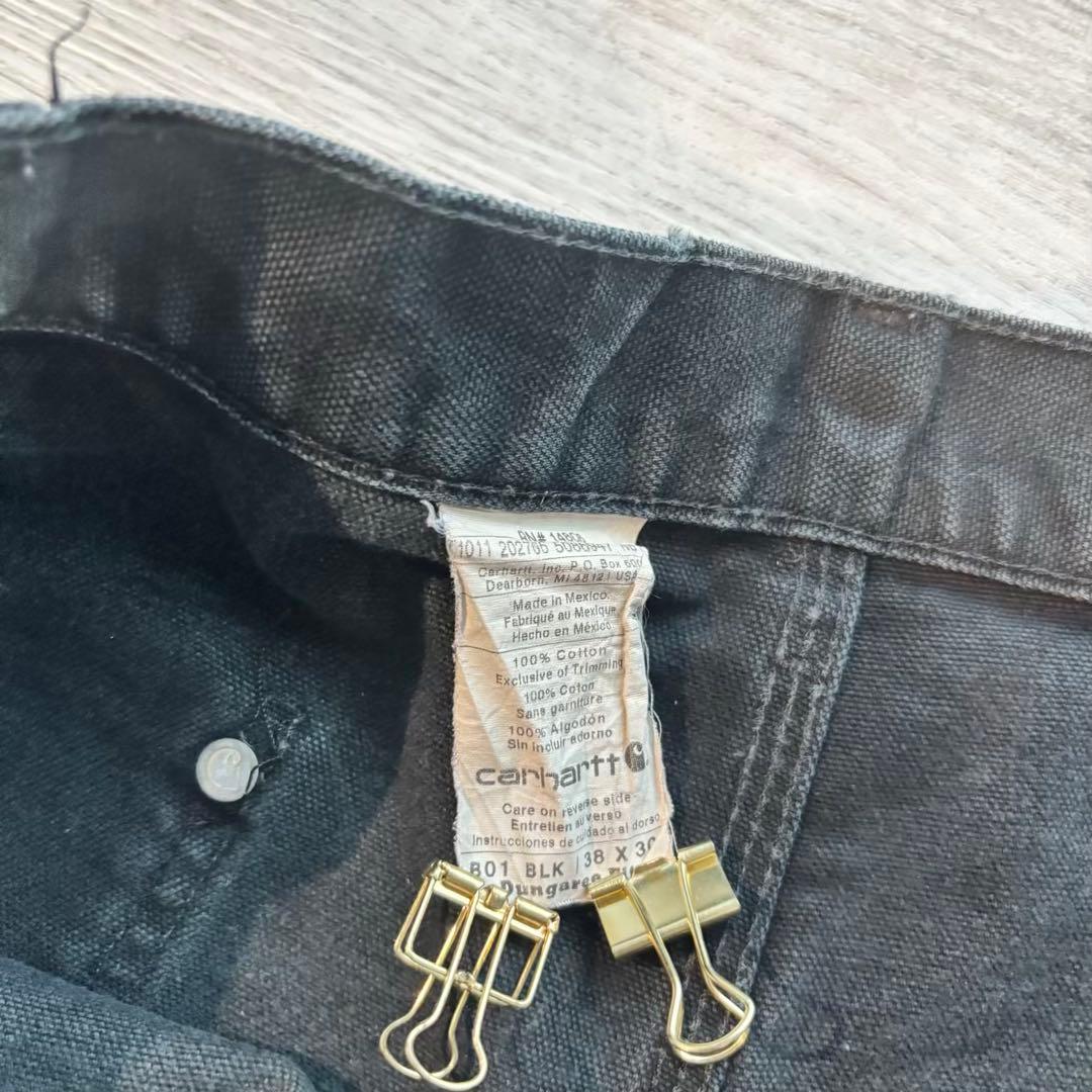 【Carhartt】B01 ダブルニー ブラック 良フェード #520