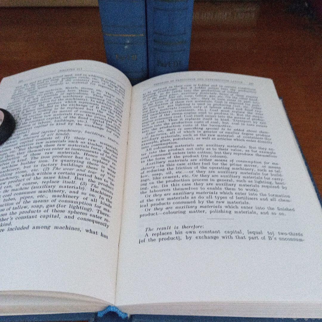マルクス草稿〔資本論第４巻〕英語版『剰余価値理論史』〔３分冊揃〕ロンドン復刻版