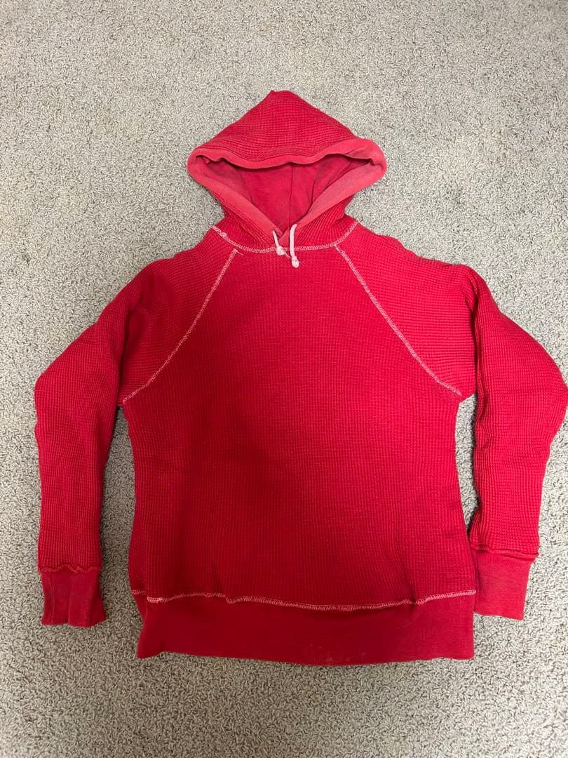 50s 60s ビンテージ パーカー ダブルフェイス 裏サーマル サンフェード