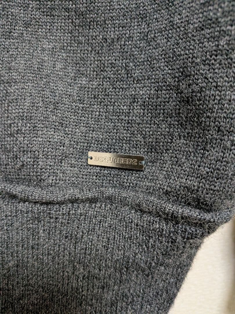 【美品】16aw DSQUARED2 ウールニット ジップデザイン セーター希少