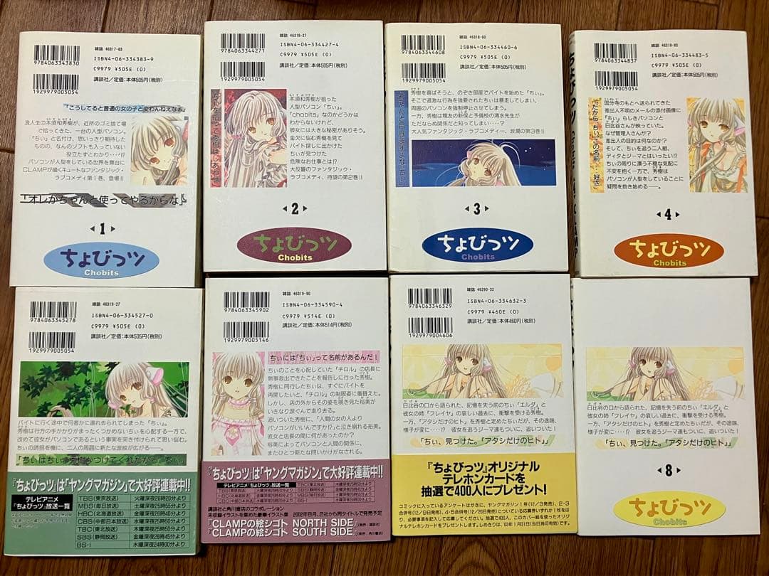 【初回特典・収納BOXあり】ちょびっツ 全巻セット(8巻が2冊)