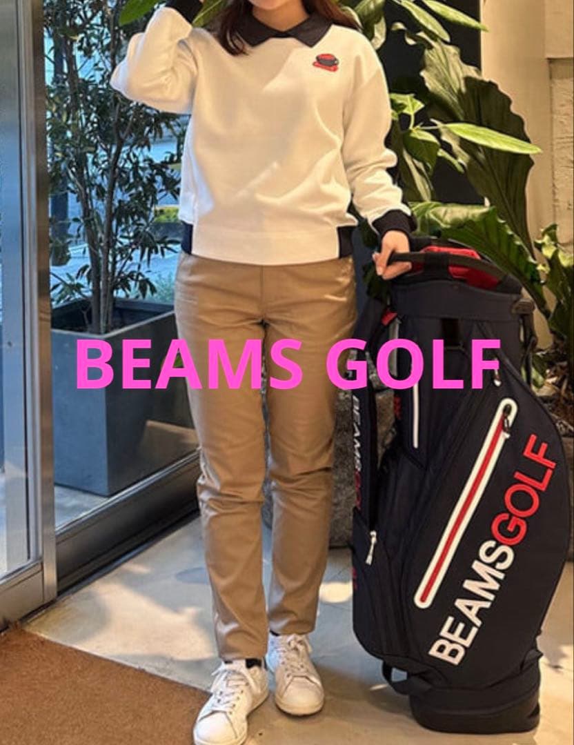 BEAMS GOLF 襟付き バイカラー プルオーバー 2025年モデル