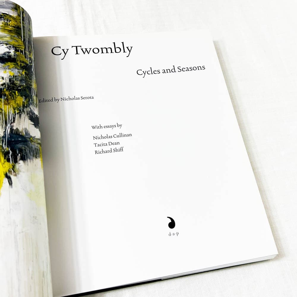 Cy Twombly Cycles and Seasons 画集.