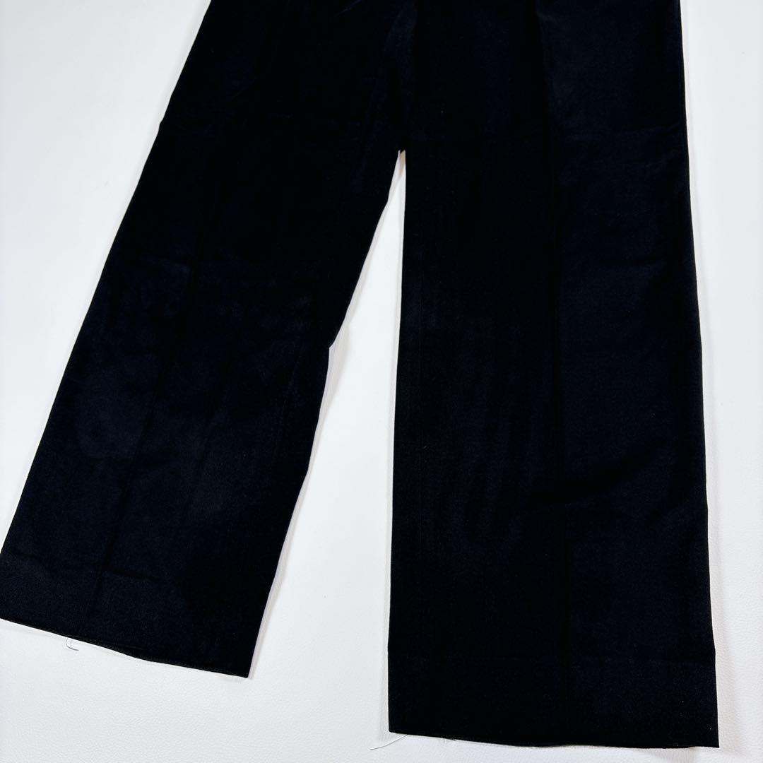 パンツ GIORGIO ARMANI /BLACK cotton Wide Slacks