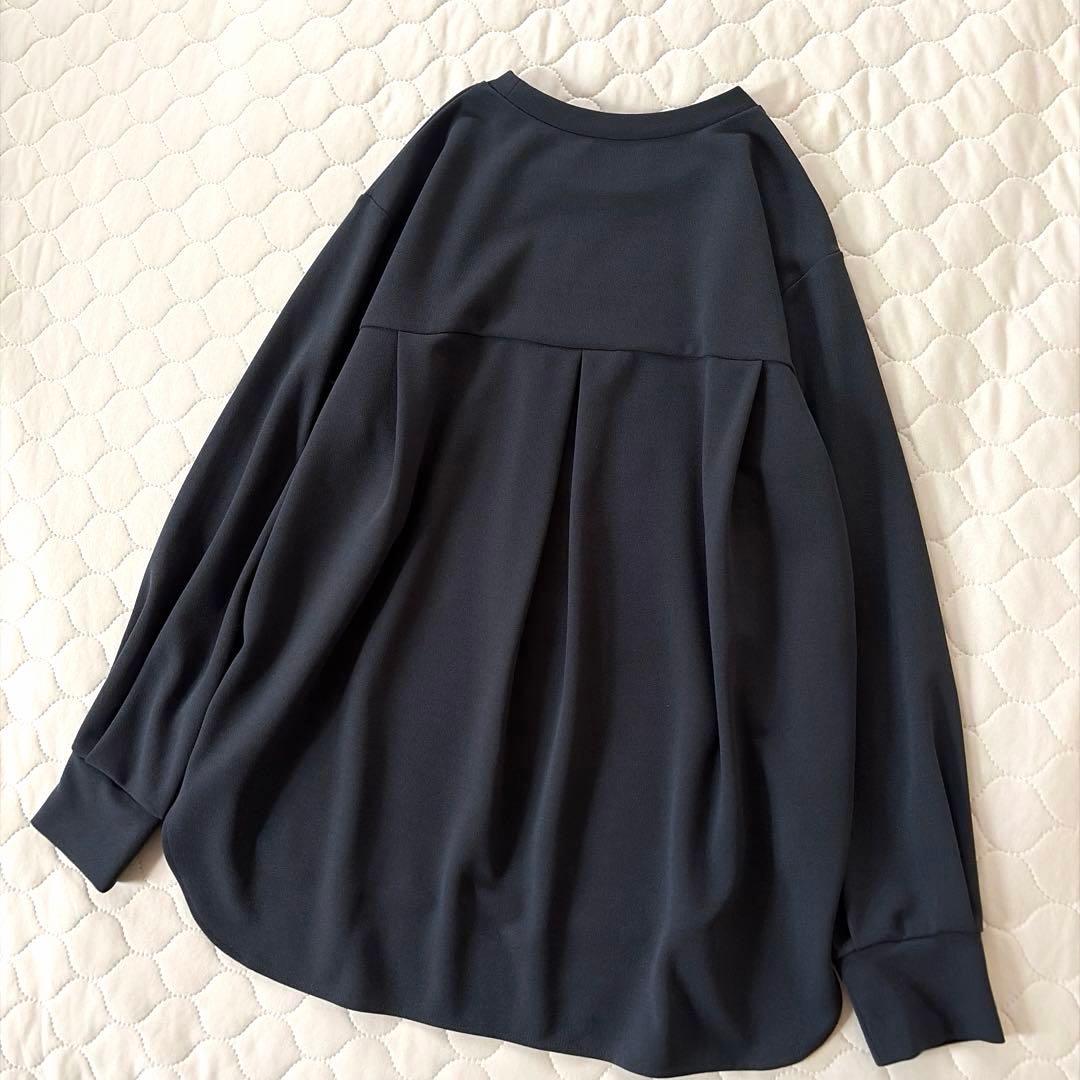 【美品】BEARDSLEY Tブラウス　サイズ0 ダークグレー