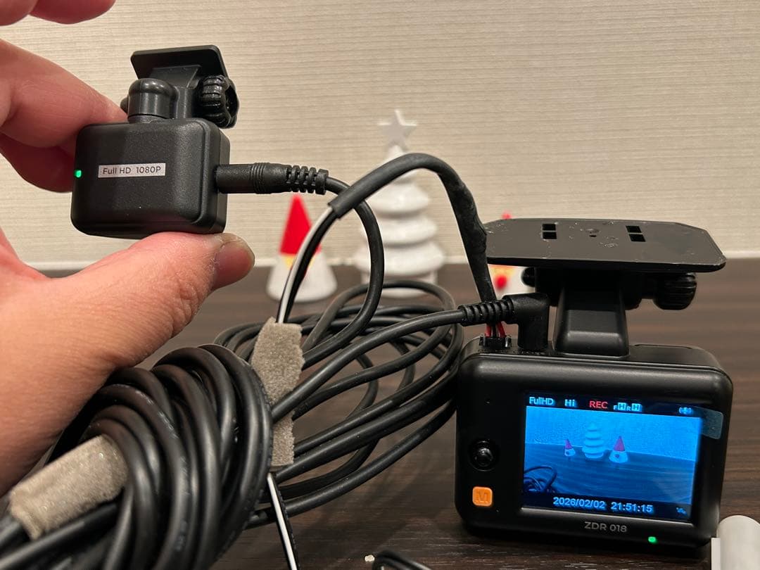 コムテック　ZDR018 ドライブレコーダー　前後　32GBsd付