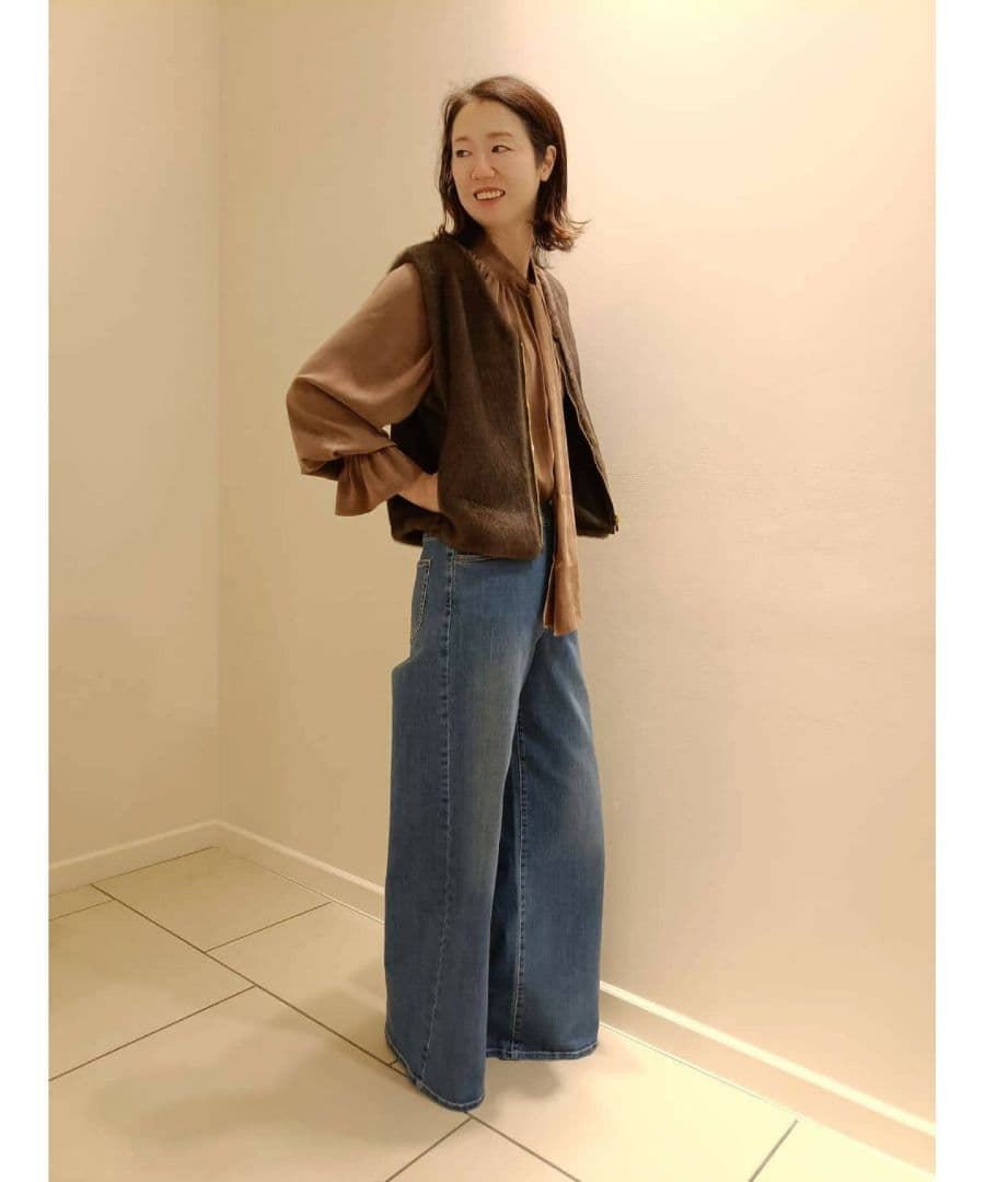 みき！エポカ　エコファーVネックジレ