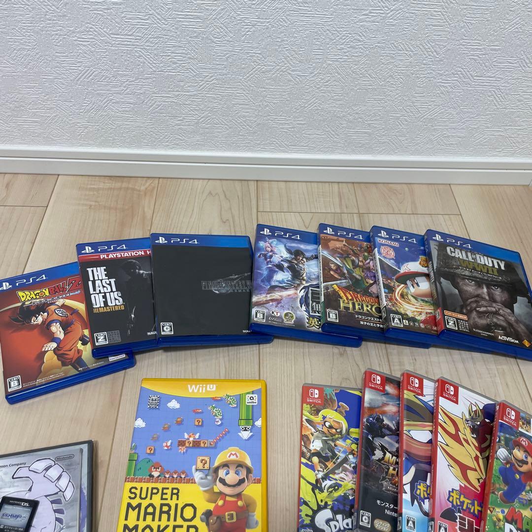 ゲームソフトまとめ売り Switch PS4 WiiU 3DS DS