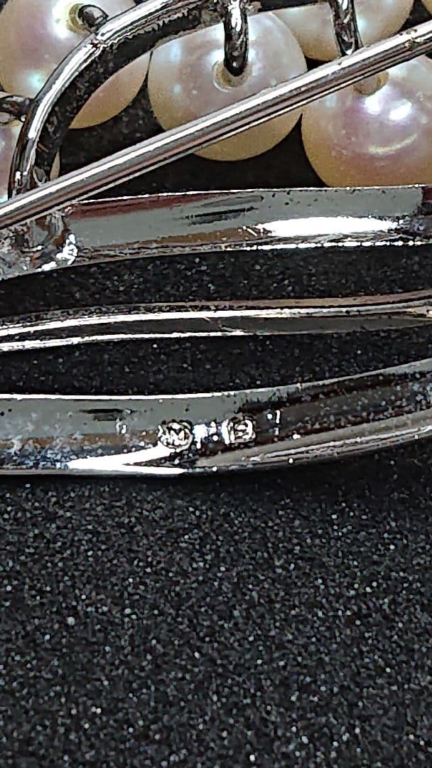 ミキモト真珠 MIKIMOTO シルバーパールブローチ 5-6mm