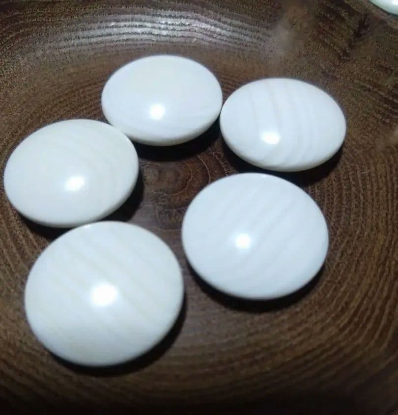 【囲碁】本蛤碁石　那智黒石8.1/8.3ミリ　30号　栗碁笥