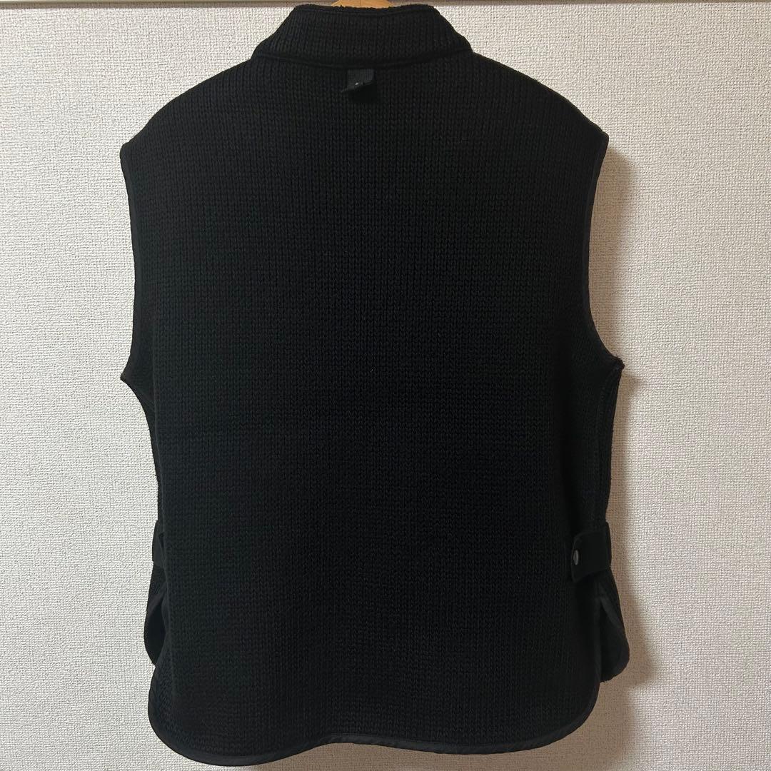 イタリア製 ベルスタッフ アクリルニット×ボア ベスト