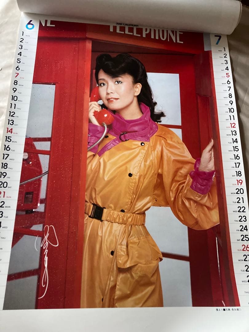 希少1981年 渡辺プロダクションカレンダー 沢田研二　石川ひとみ　太田裕美　他