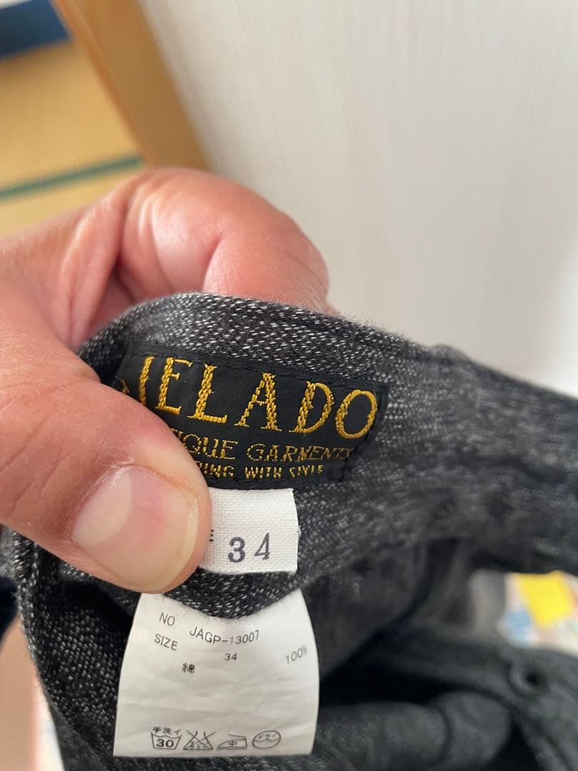 JELADOブラックシャンブレートラウザー　ビンテージ