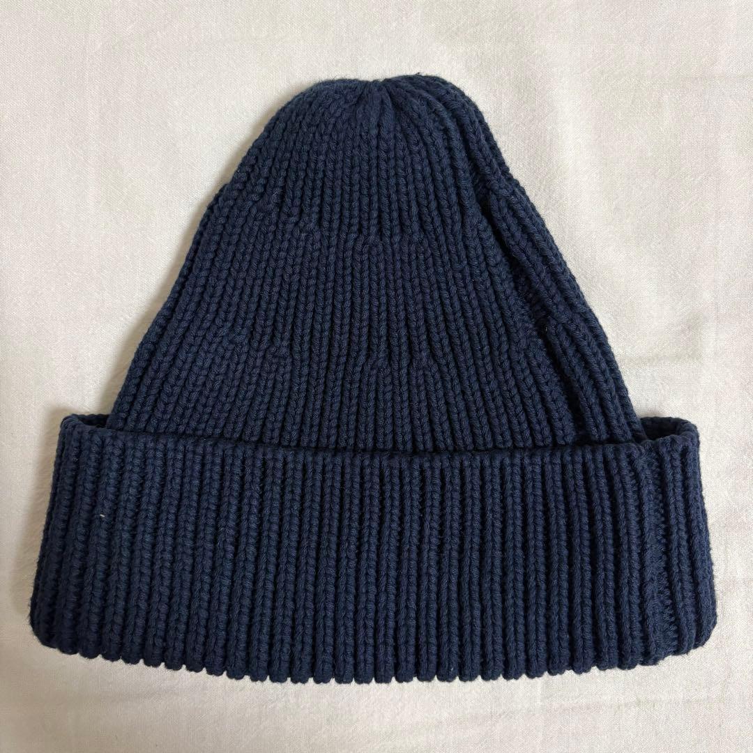 【美品】RRL ニット帽　ネイビー