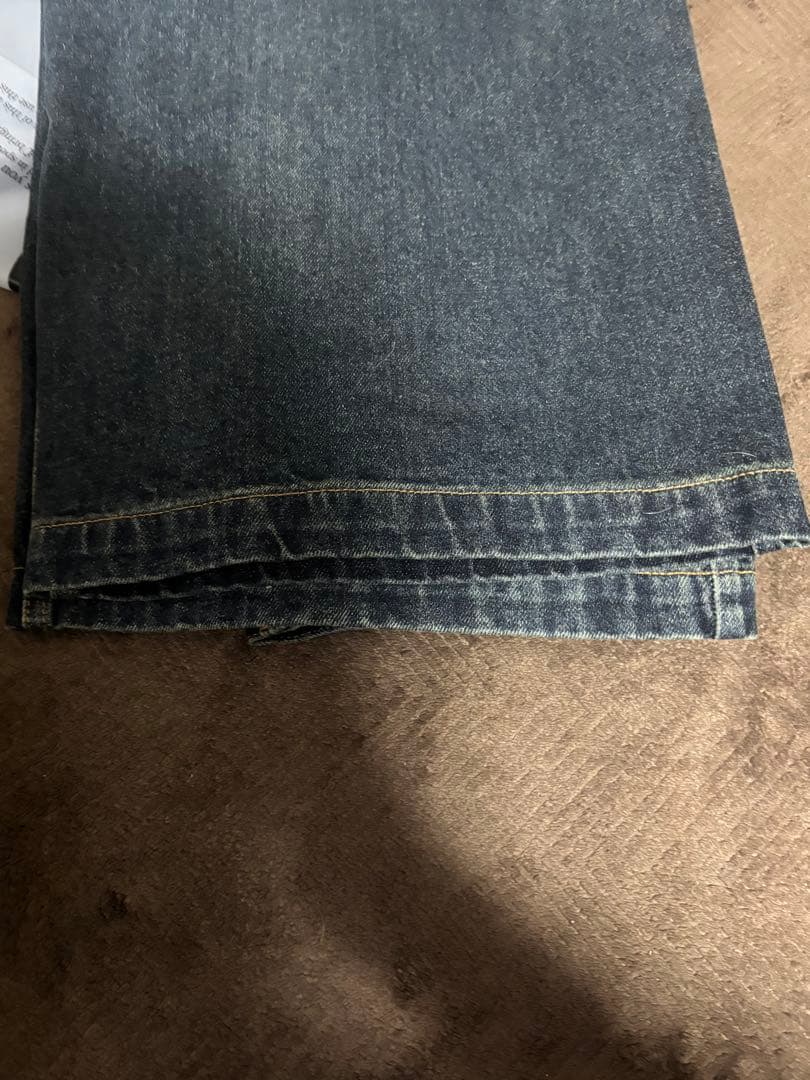 BLESSU バギーデニム カーキ　ダークブルー　Mサイズ