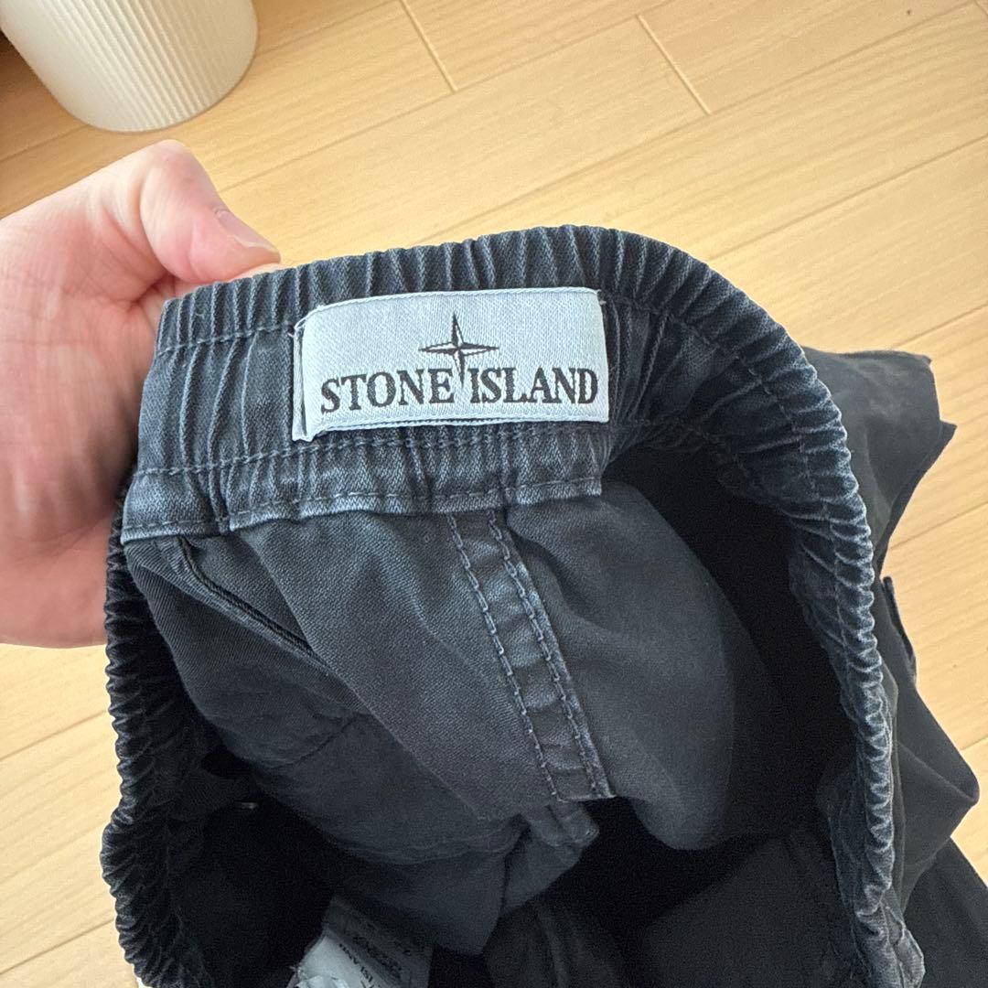 Stone  ブラック 24ssカーゴパンツ