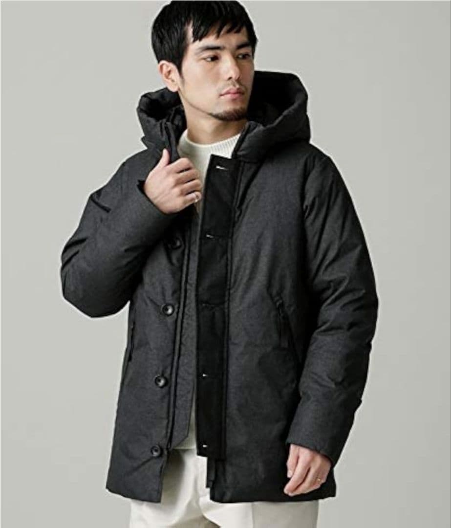 nano・universe 河田フェザー コラボ ロングダウンジャケット　L