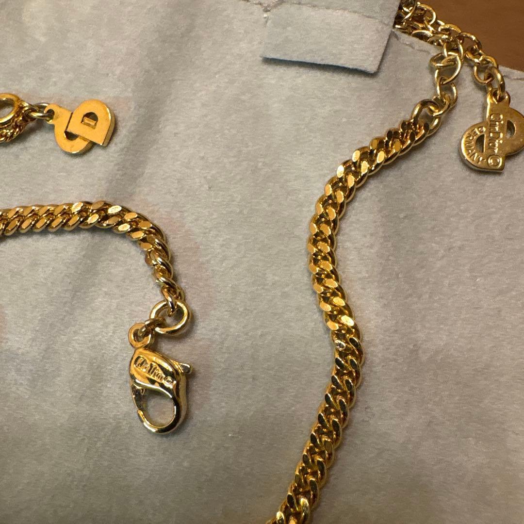 アンティーク　Christian Dior LOGOネックレス　2本セット