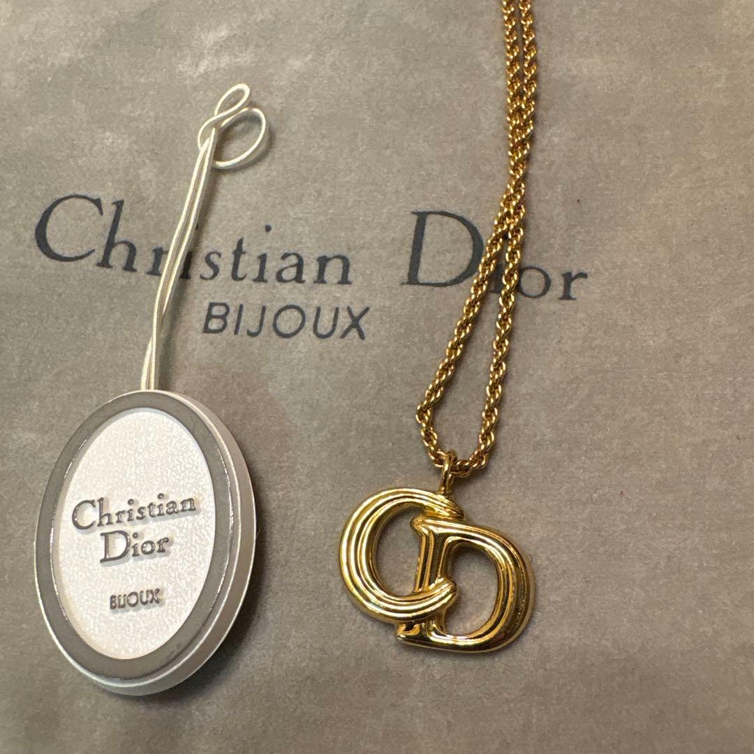 アンティーク　Christian Dior LOGOネックレス　2本セット