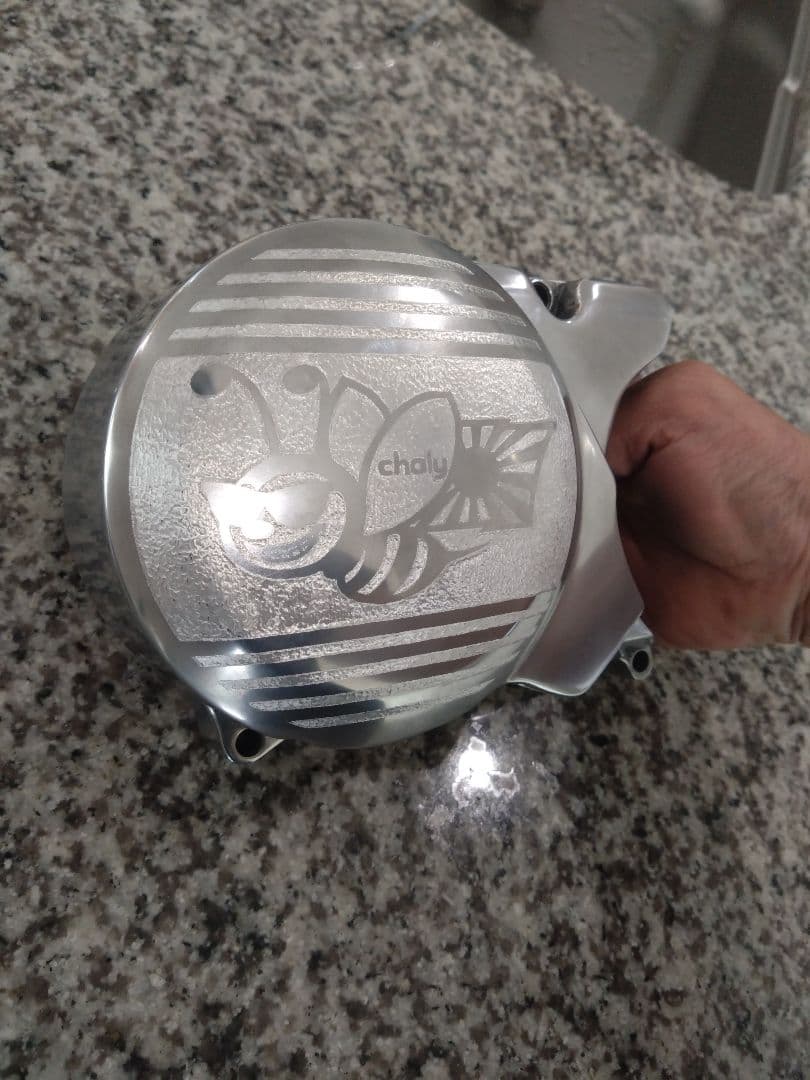 【完全1点物】　シャリー等　太足　ワイド　ジェネレーターカバー　彫り込み