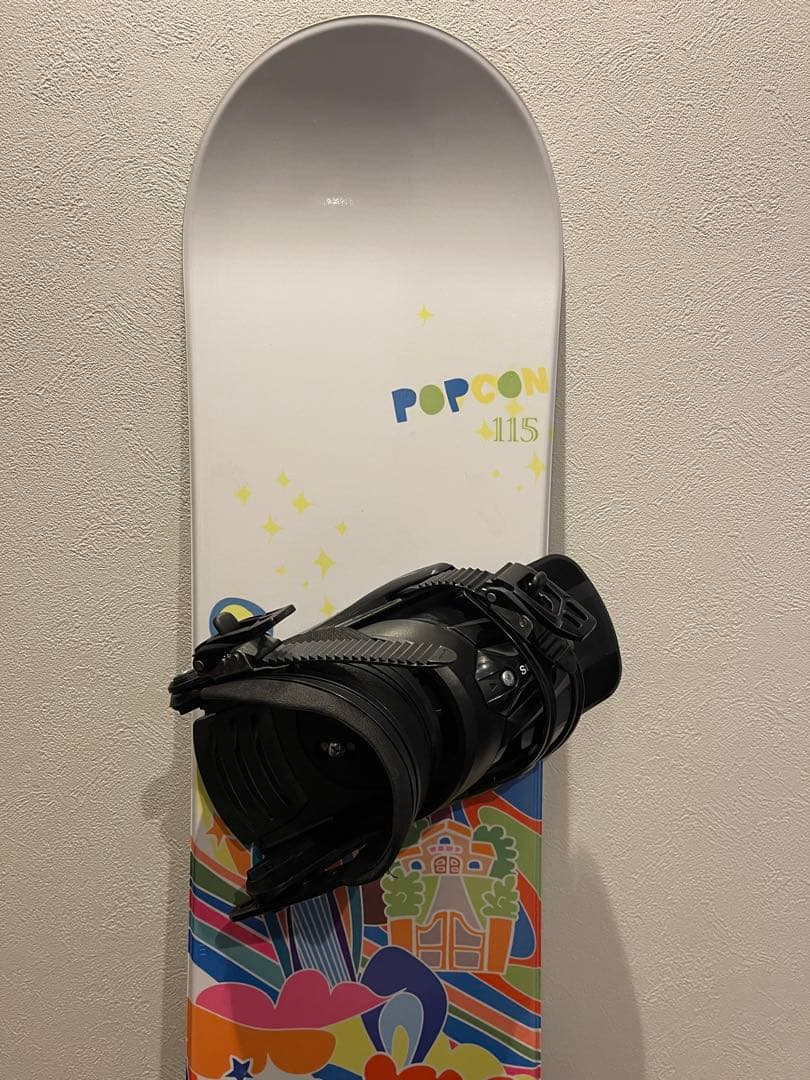 子供用　スノーボード板　115㎝　LISKY ビンディングセット