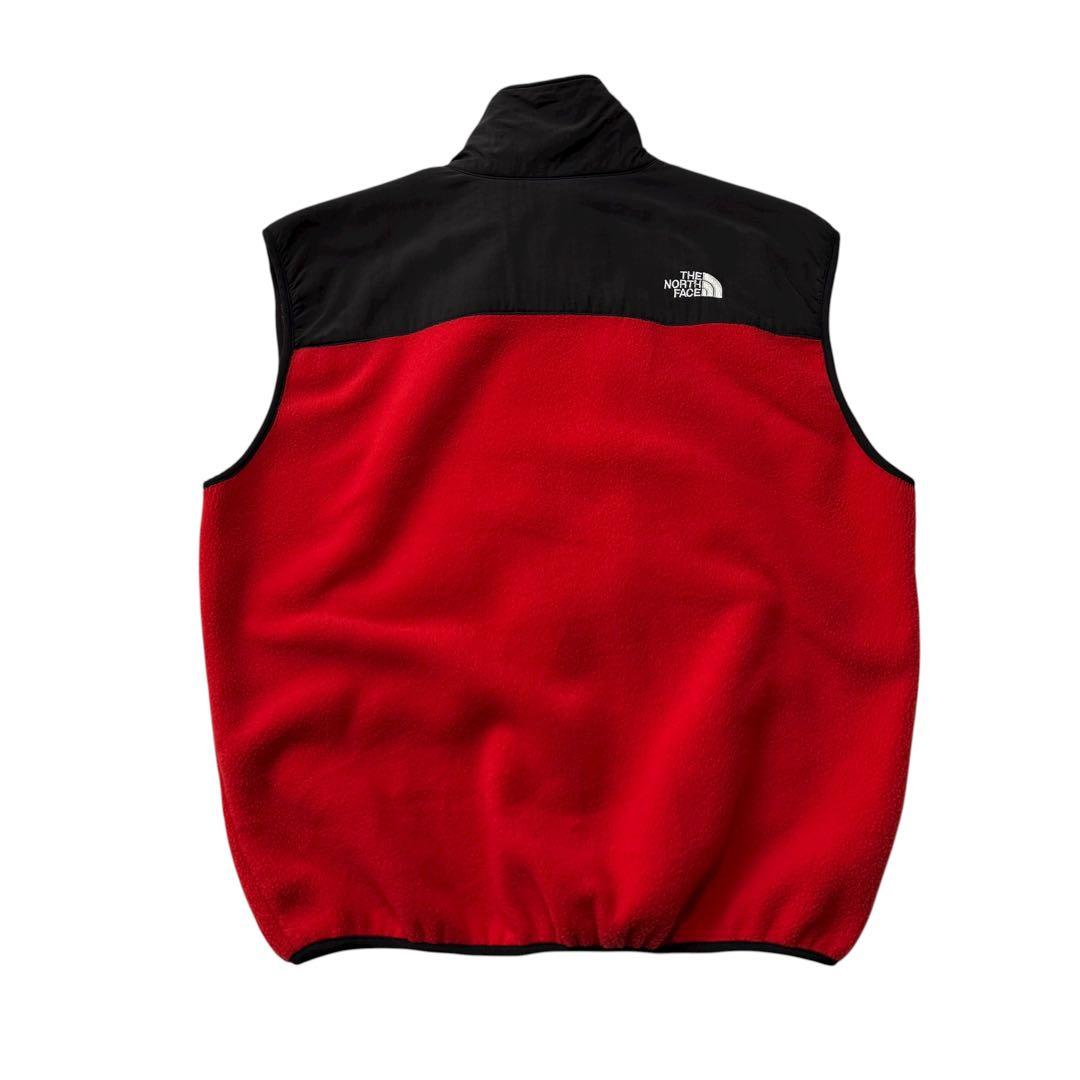 ノースフェイス フリース デナリベスト 黒赤 90s 00s ビンテージ USA