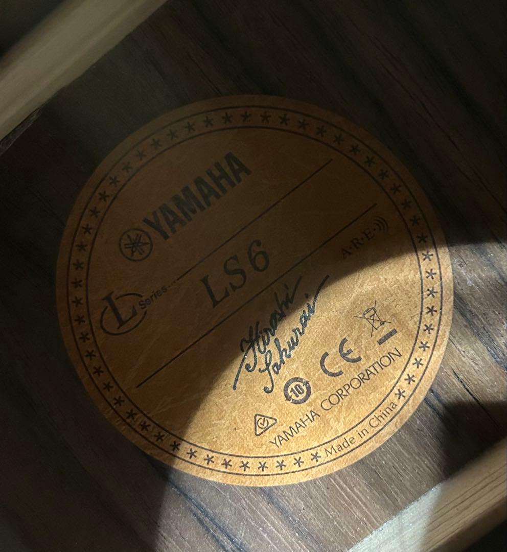 YAMAHA アコースティックギター LS6 ARE 純正ケース付き