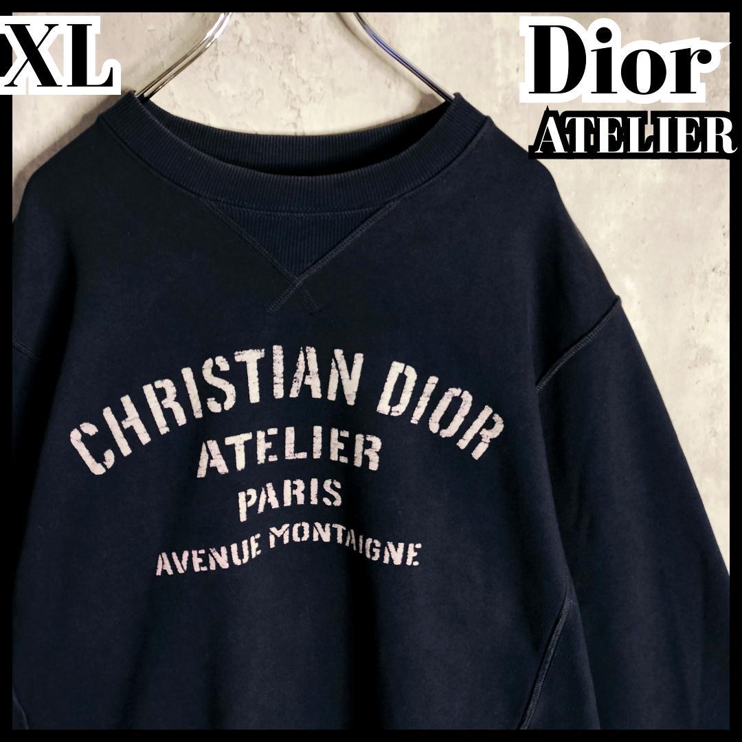 Dior ATELIER ディオール アトリエ ロゴ スウェット XL ネイビー