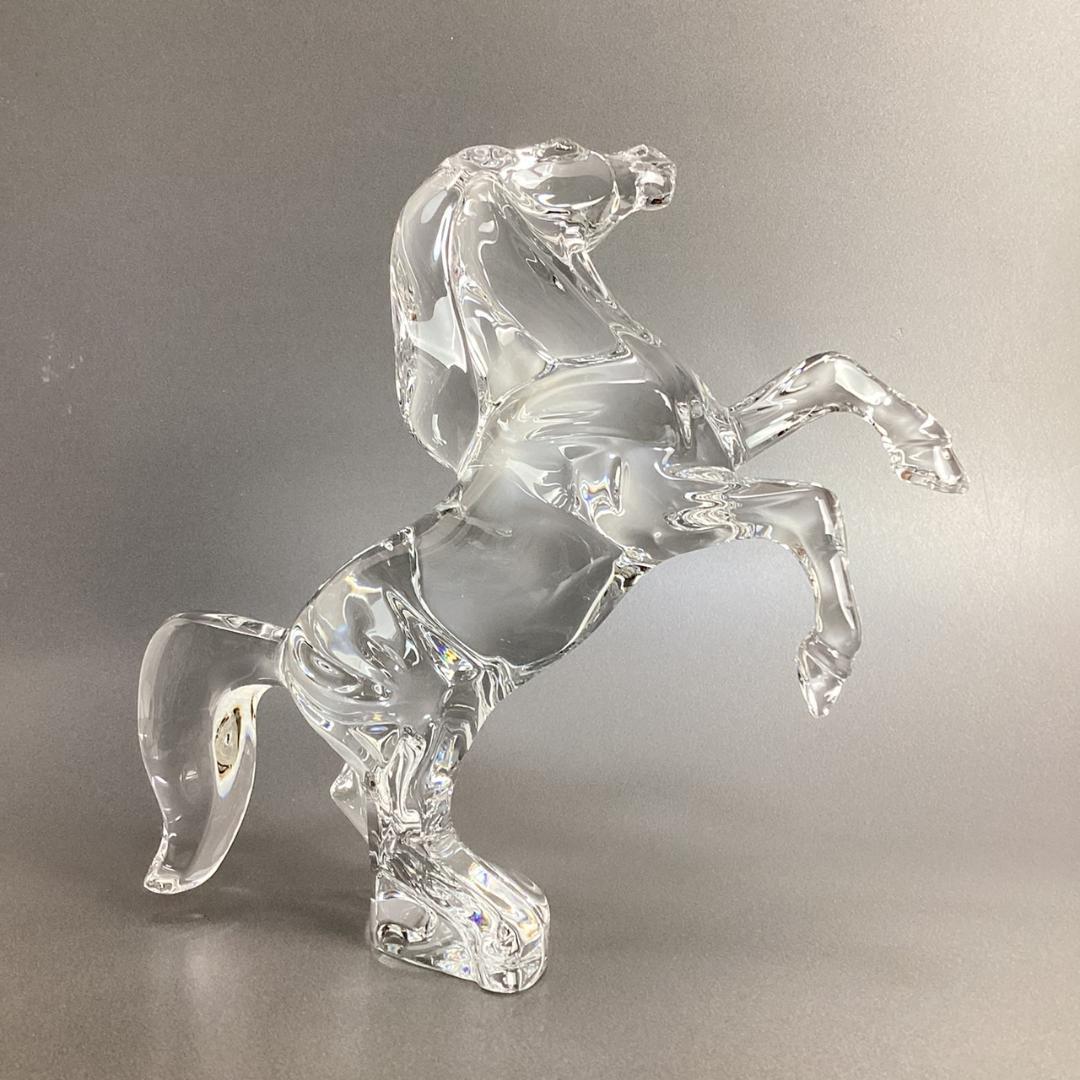 ★美品★バカラ いななく馬 跳ね馬 ジャンピングホース 置物 Baccarat